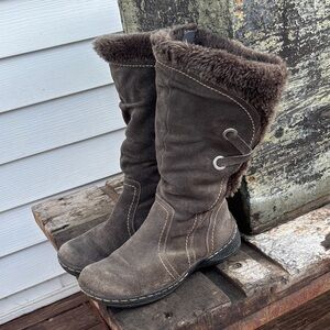 Bass Faux Fur Brown Boots